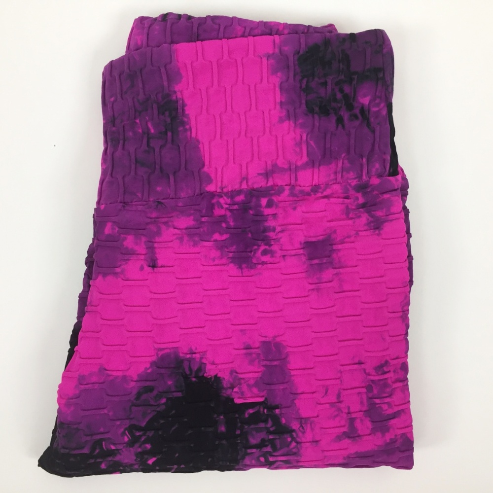 NEW Brazilian Tie Dye 3D Legging Honeycomb Bubble - Picture 7 of 8